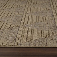 Utopia Beige Geometric Modern Area Rug