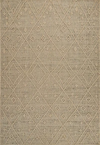 Utopia Beige Geometric Worn-Look Area Rug