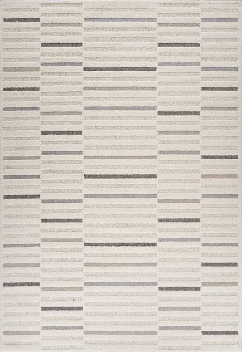 Valencia White Subtle Damask Area Rug