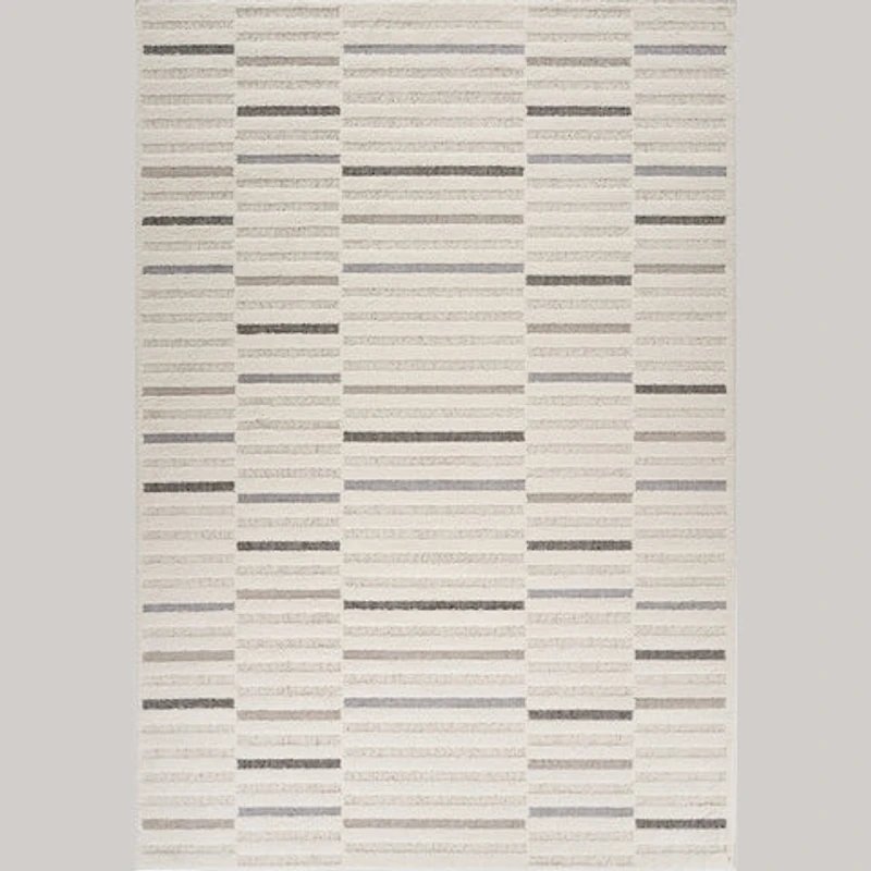 Valencia White Subtle Damask Area Rug