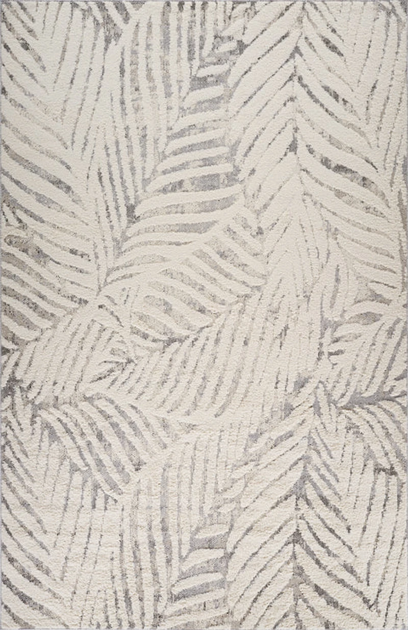 Valencia White Distressed Medallion Area Rug