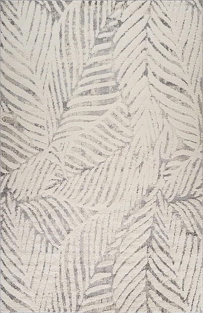 Valencia White Distressed Medallion Area Rug
