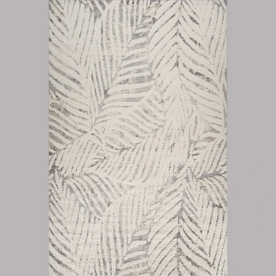 Valencia White Distressed Medallion Area Rug