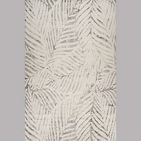 Valencia White Distressed Medallion Area Rug