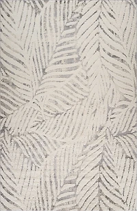 Valencia White Distressed Medallion Area Rug