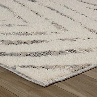 Valencia White Distressed Medallion Area Rug