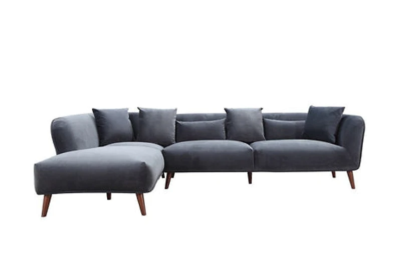 Modular Maja Velvet Sectional - Champagne