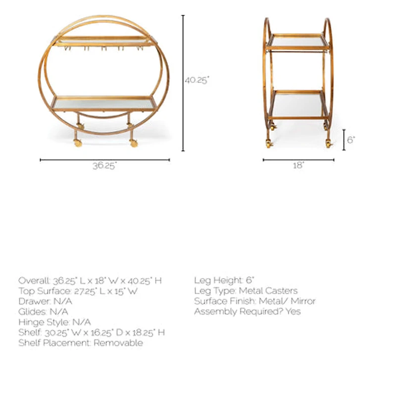 Carola Bar Cart