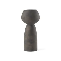 Kaz Earthy Brown Ceramic Vase