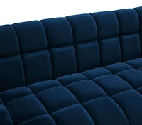 Yaletown Mid Century Loveseat - Dark Blue