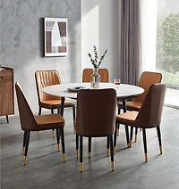 Jess 2.0 Round Extendable Dining Table - White