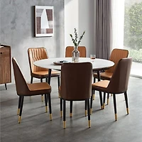 Jess 2.0 Round Extendable Dining Table - White