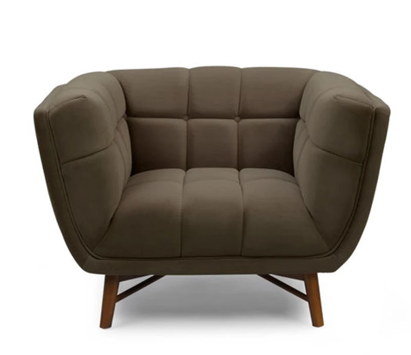 Kitsilano Accent Chair - Velvet Dark Grey #51