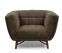 Kitsilano Accent Chair - Velvet Dark Grey #51