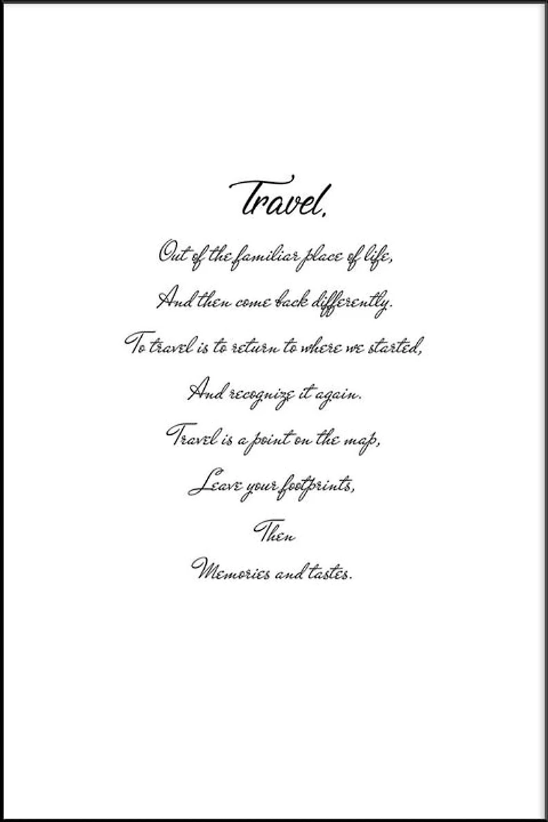 Terra Nova Set of 5 Alloy Matt - Black Frame Wall Art