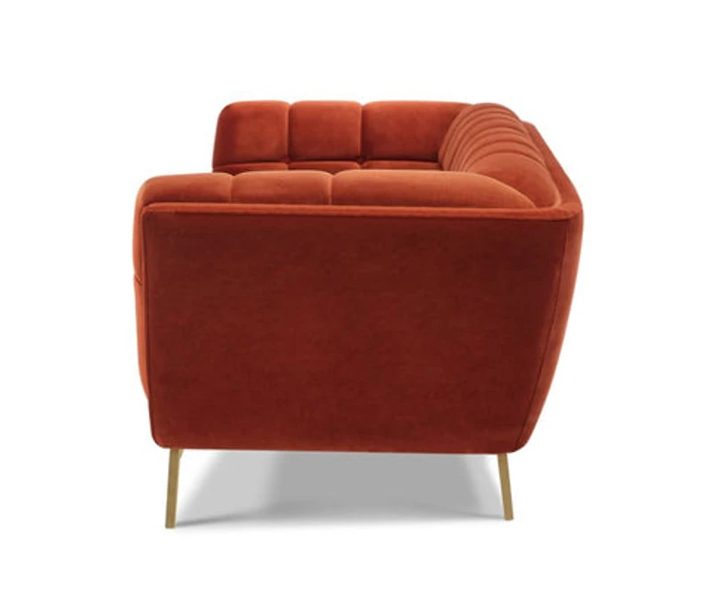 Kitsilano Loveseat - Grey Velvet - Greater Vancouver Furniture