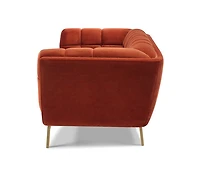 Kitsilano Loveseat - Grey Velvet - Greater Vancouver Furniture
