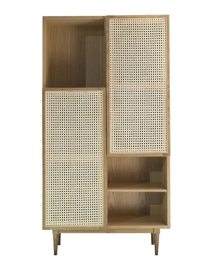 Cane Bookcase - Natural - Greater Vancouver Furniture