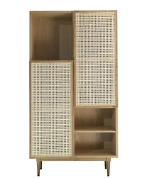 Cane Bookcase - Natural - Greater Vancouver Furniture