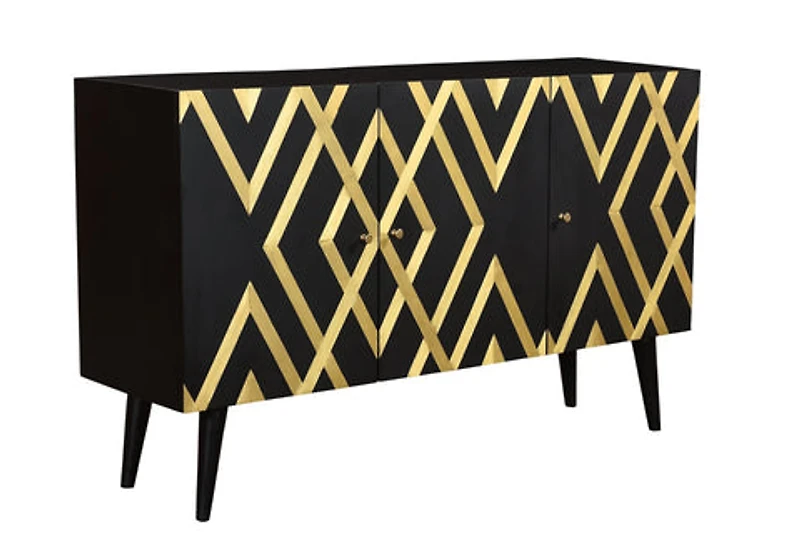 Brass Design 3 Door Cabinet