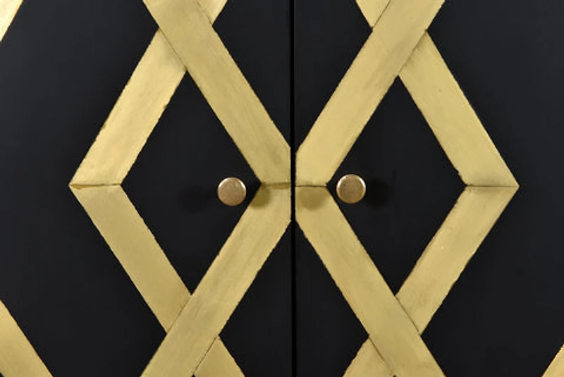 Brass Design 3 Door Cabinet