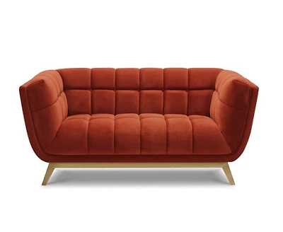 Kitsilano Loveseat - Grey Velvet - Greater Vancouver Furniture