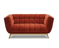 Kitsilano Loveseat - Grey Velvet - Greater Vancouver Furniture