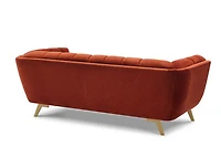 Kitsilano Loveseat - Grey Velvet - Greater Vancouver Furniture