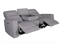 Roche Power Recliner Sofa - Light Grey