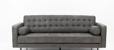Lucas Mid Century Tufted Fabric Sofa - SF206 Grey