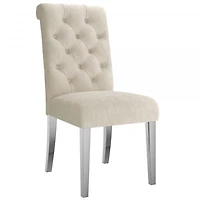 Chloe Side Chair, set of 2 in Beige