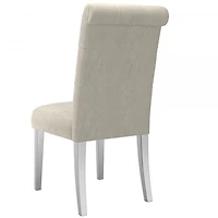 Chloe Side Chair, set of 2 in Beige