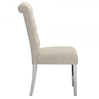 Chloe Side Chair, set of 2 in Beige