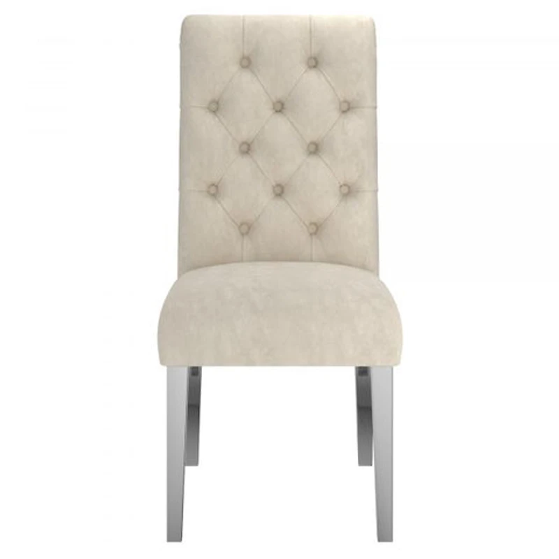 Chloe Side Chair, set of 2 in Beige