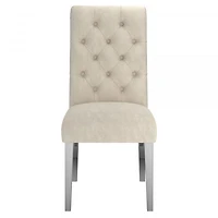 Chloe Side Chair, set of 2 in Beige