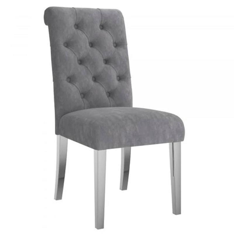 Chloe Side Chair, set of 2 in Grey