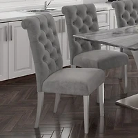 Chloe Side Chair, set of 2 in Grey