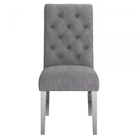 Chloe Side Chair, set of 2 in Grey