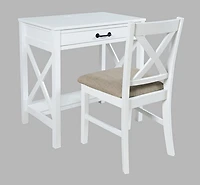 Hobson power small desk white