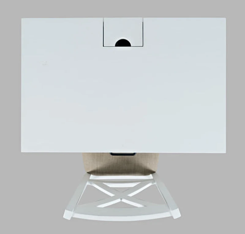 Hobson power small desk white