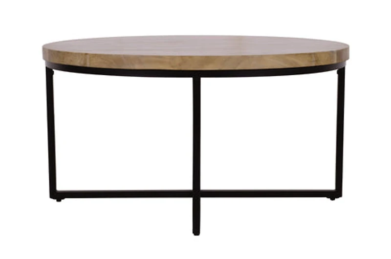 Ames Round Wooden Coffee Table