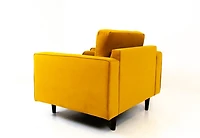 Robbie Velvet Chair - Mustard
