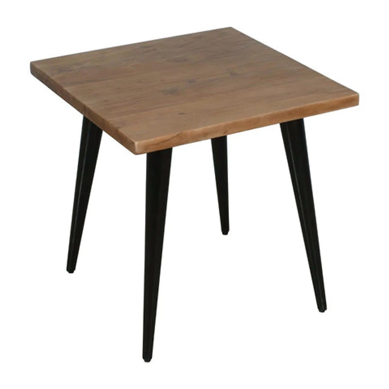 Prelude Solid Acacia Square End Table - Suede