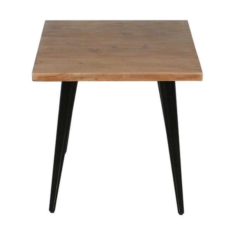 Prelude Solid Acacia Square End Table - Suede