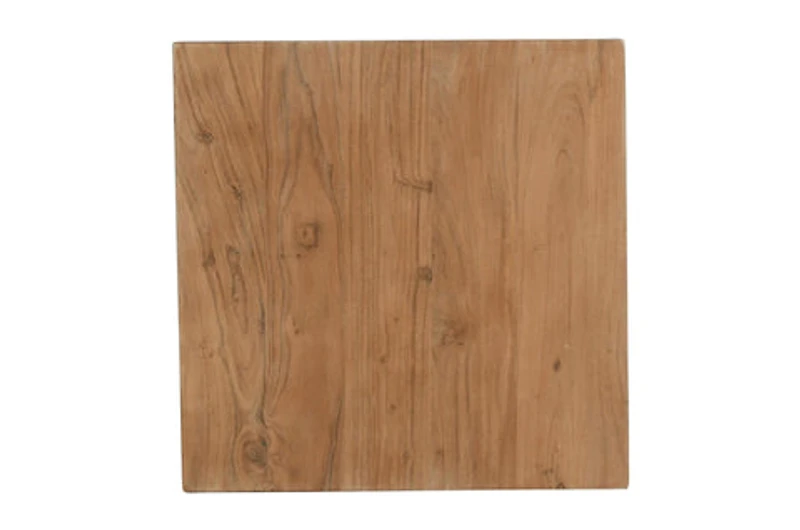 Prelude Solid Acasia Square End Table Suede