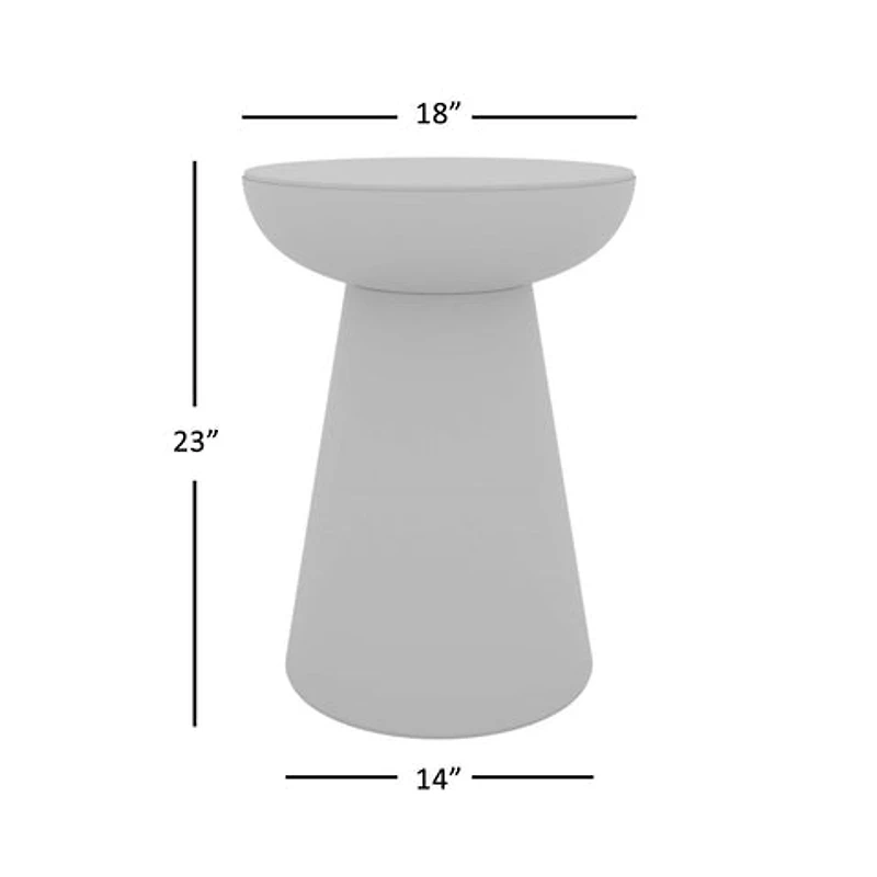 Circularity Pedestal End Table Tall