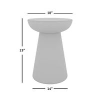 Circularity Pedestal End Table Tall
