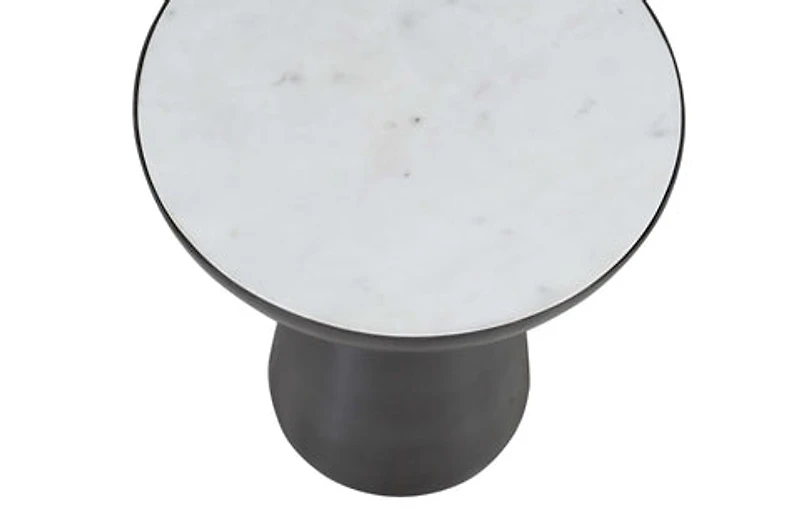 Circularity Pedestal End Table Chairside Short