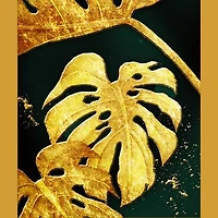 Palma Set of 3 Alloy Matt - Golden Frame Wall Art