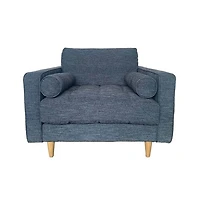 GEORGIA CLUB CHAIR - NAVY CHARCOAL